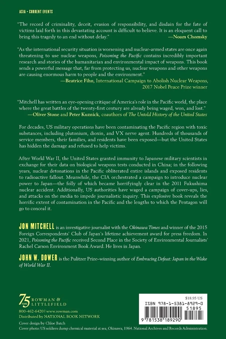 Rückseite: 9781538189290 | Poisoning the Pacific | Jon Mitchell | Taschenbuch | Englisch | 2024