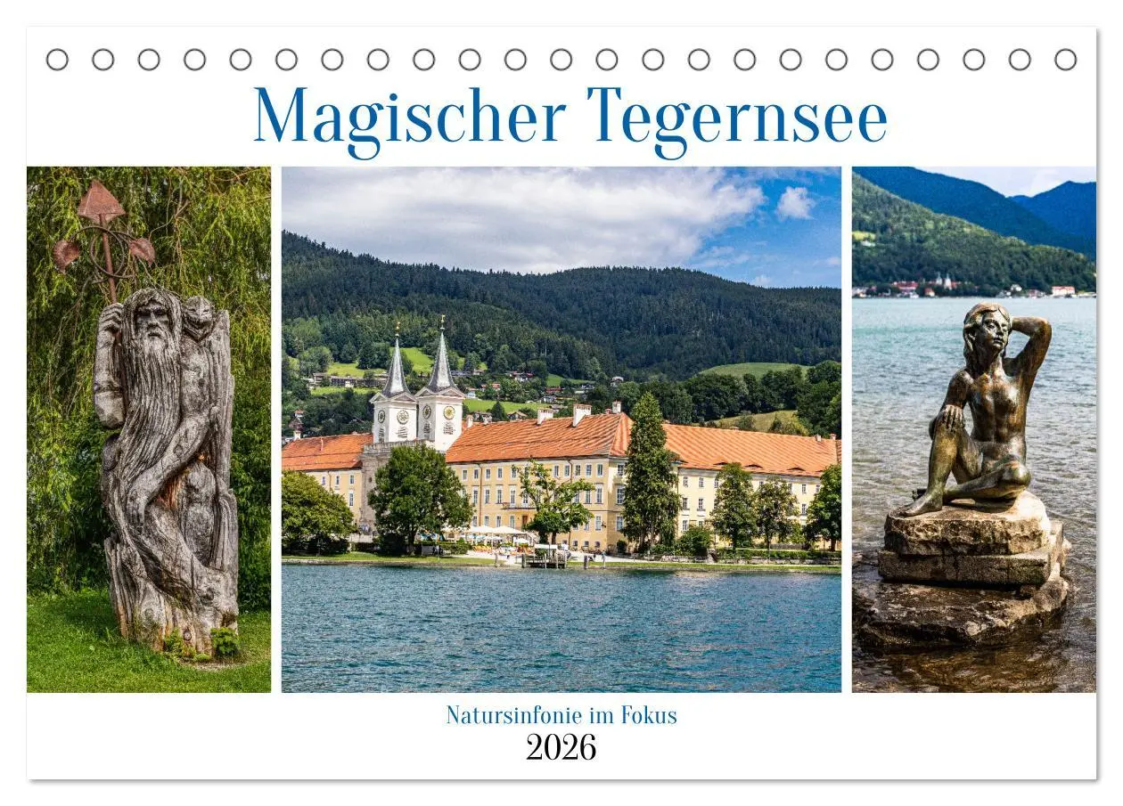 Cover: 9783457499290 | Magischer Tegernsee (Tischkalender 2026 DIN A5 quer), CALVENDO...