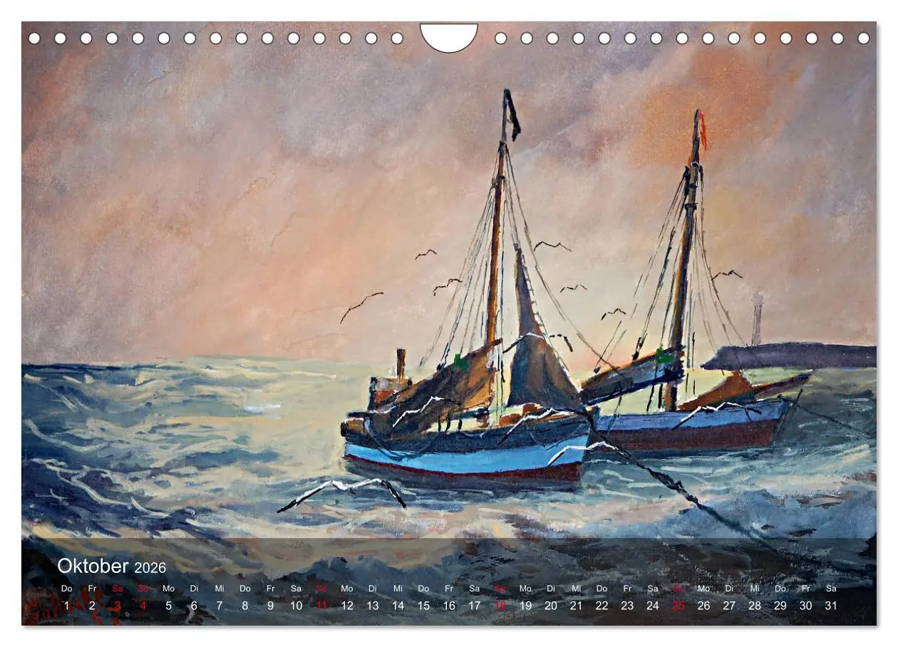 Bild: 9783457879290 | Segel am Horizont - Marinemaler Alfred Jahnke (Wandkalender 2026...