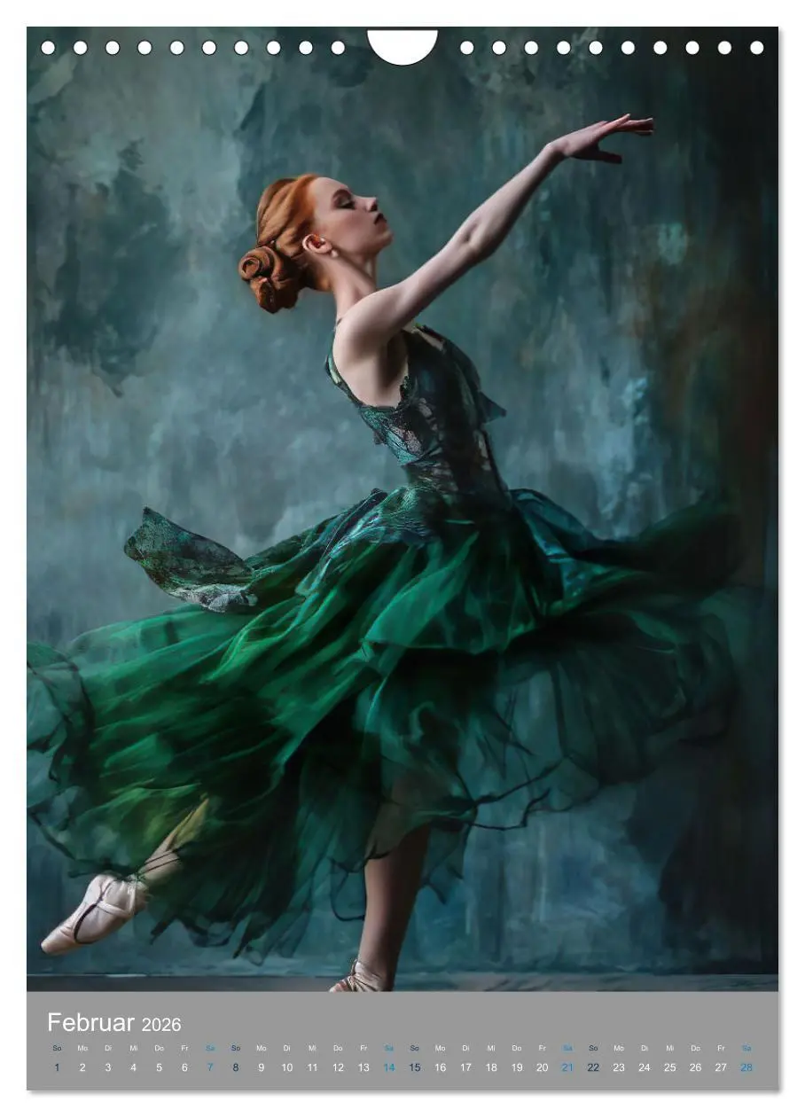 Bild: 9783516279290 | Märchenhafte Ballerina (Wandkalender 2026 DIN A4 hoch), CALVENDO...