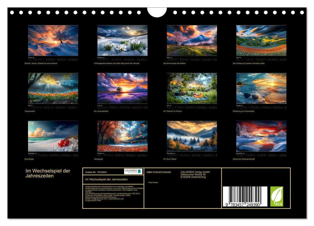 Bild: 9783457249390 | Im Wechselspiel der Jahreszeiten (Wandkalender 2026 DIN A4 quer),...