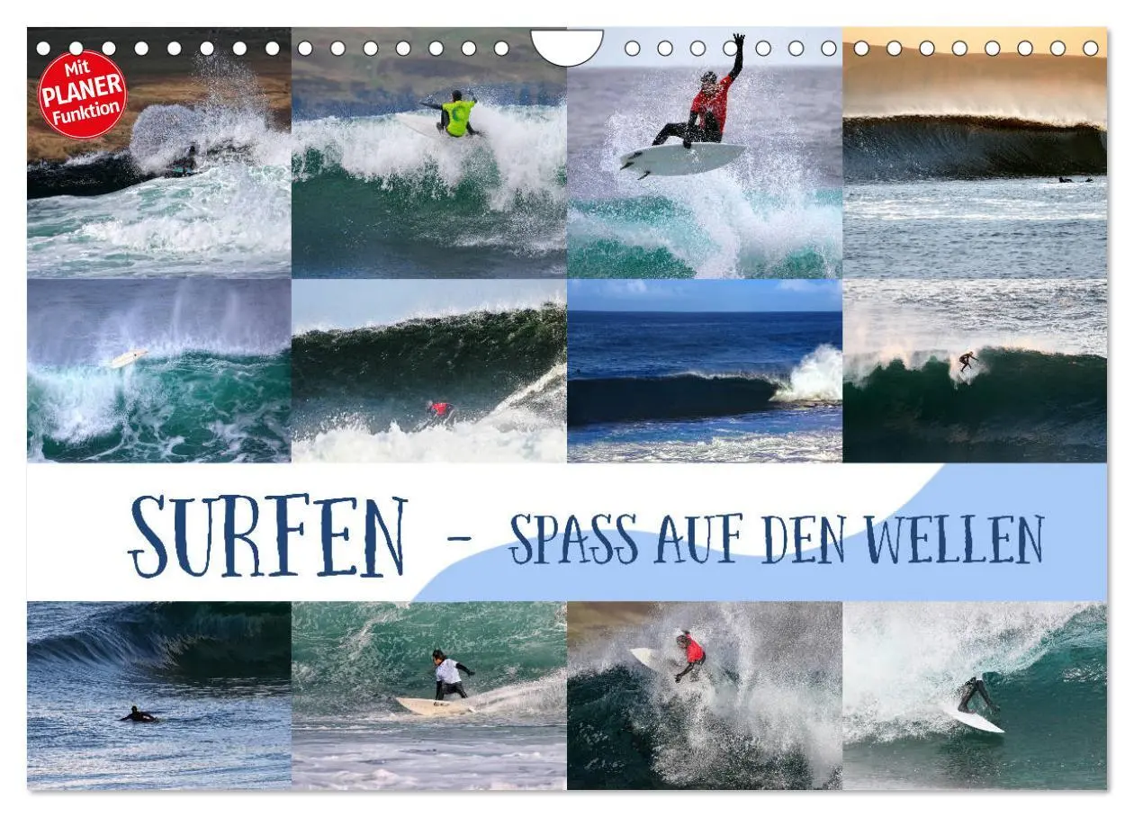 Cover: 9783457939390 | Surfen - Spaß auf den Wellen (Wandkalender 2026 DIN A4 quer),...