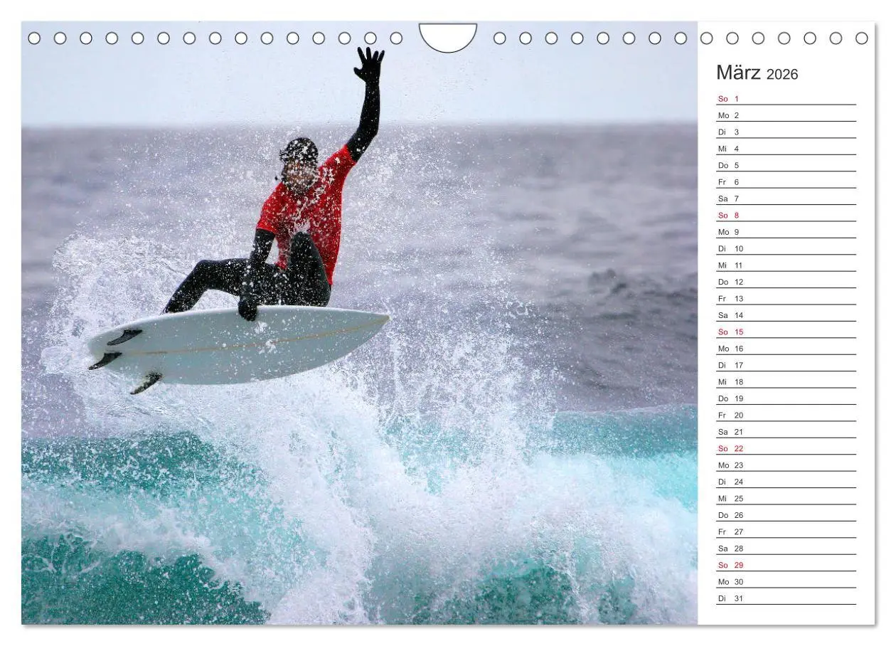 Bild: 9783457939390 | Surfen - Spaß auf den Wellen (Wandkalender 2026 DIN A4 quer),...