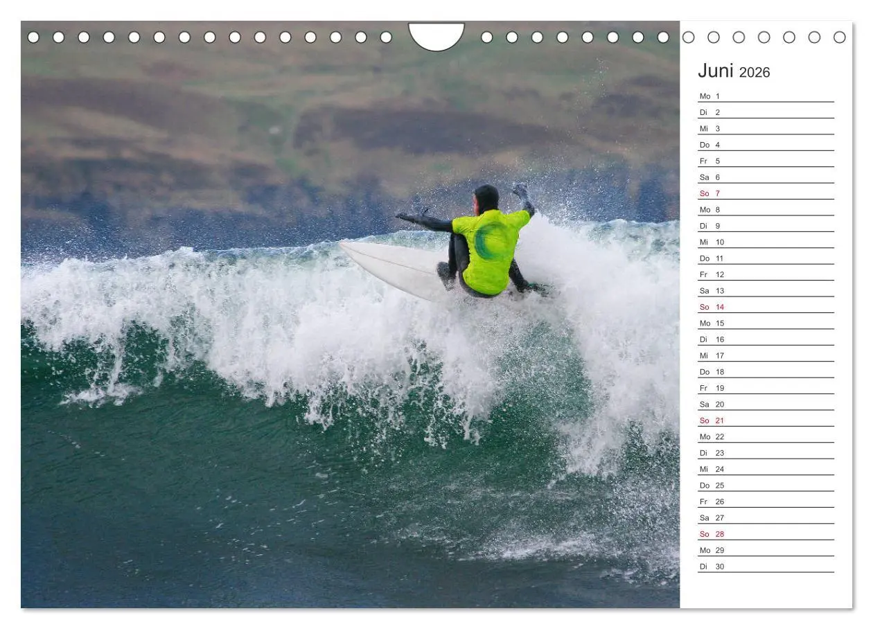 Bild: 9783457939390 | Surfen - Spaß auf den Wellen (Wandkalender 2026 DIN A4 quer),...