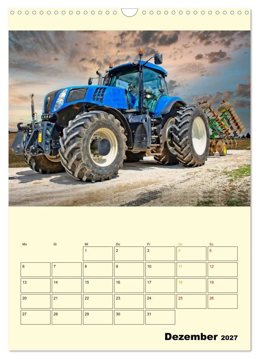 Bild: 9783569429390 | Traktor Giganten (Wandkalender 2027 DIN A3 hoch), CALVENDO...