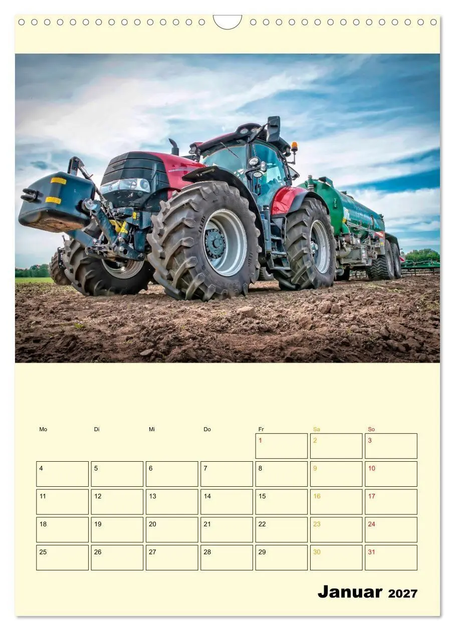 Bild: 9783569429390 | Traktor Giganten (Wandkalender 2027 DIN A3 hoch), CALVENDO...