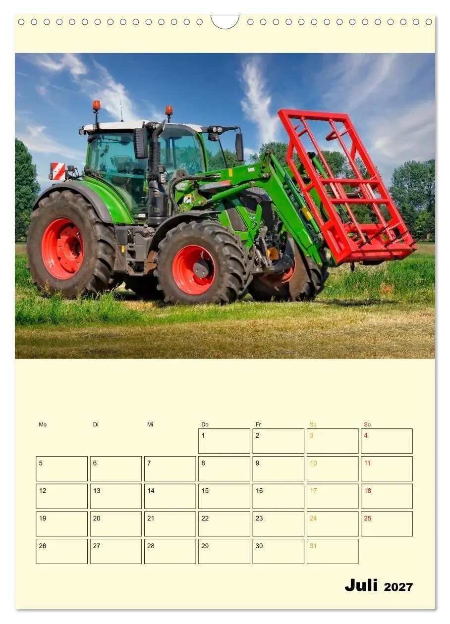 Bild: 9783569429390 | Traktor Giganten (Wandkalender 2027 DIN A3 hoch), CALVENDO...