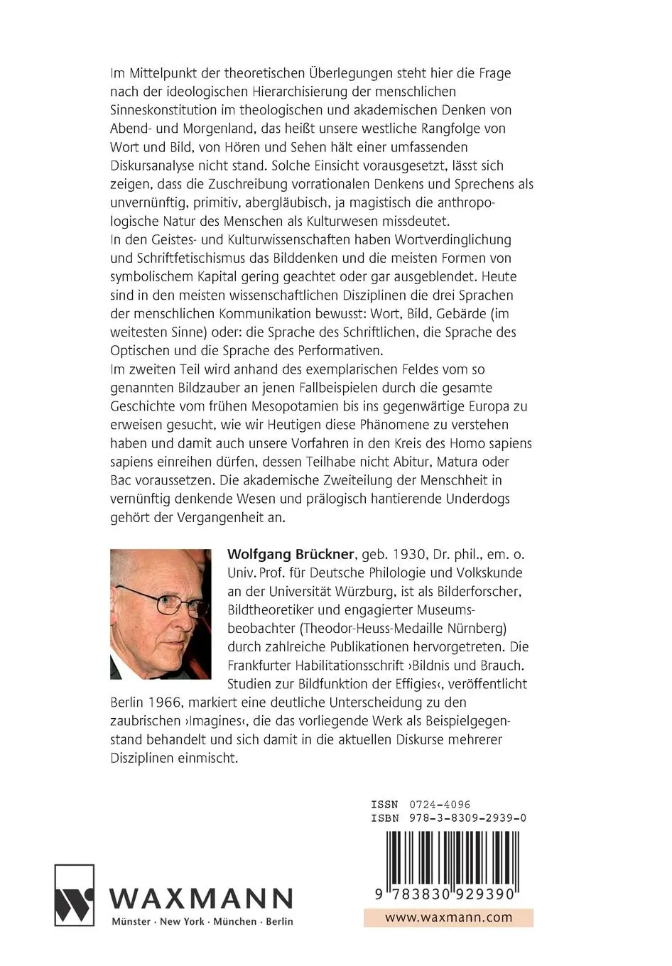 Rückseite: 9783830929390 | Bilddenken. Mensch und Magie oder Missverständnisse der Moderne | Buch