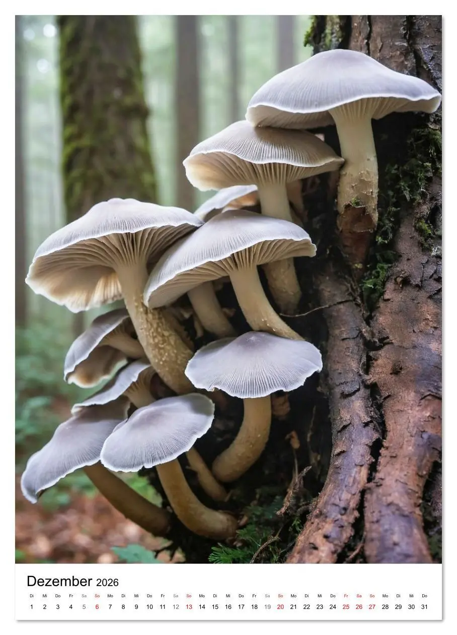 Bild: 9783516639490 | WILDE PILZE - Essbare, giftige und seltene Pilzarten (Wandkalender...