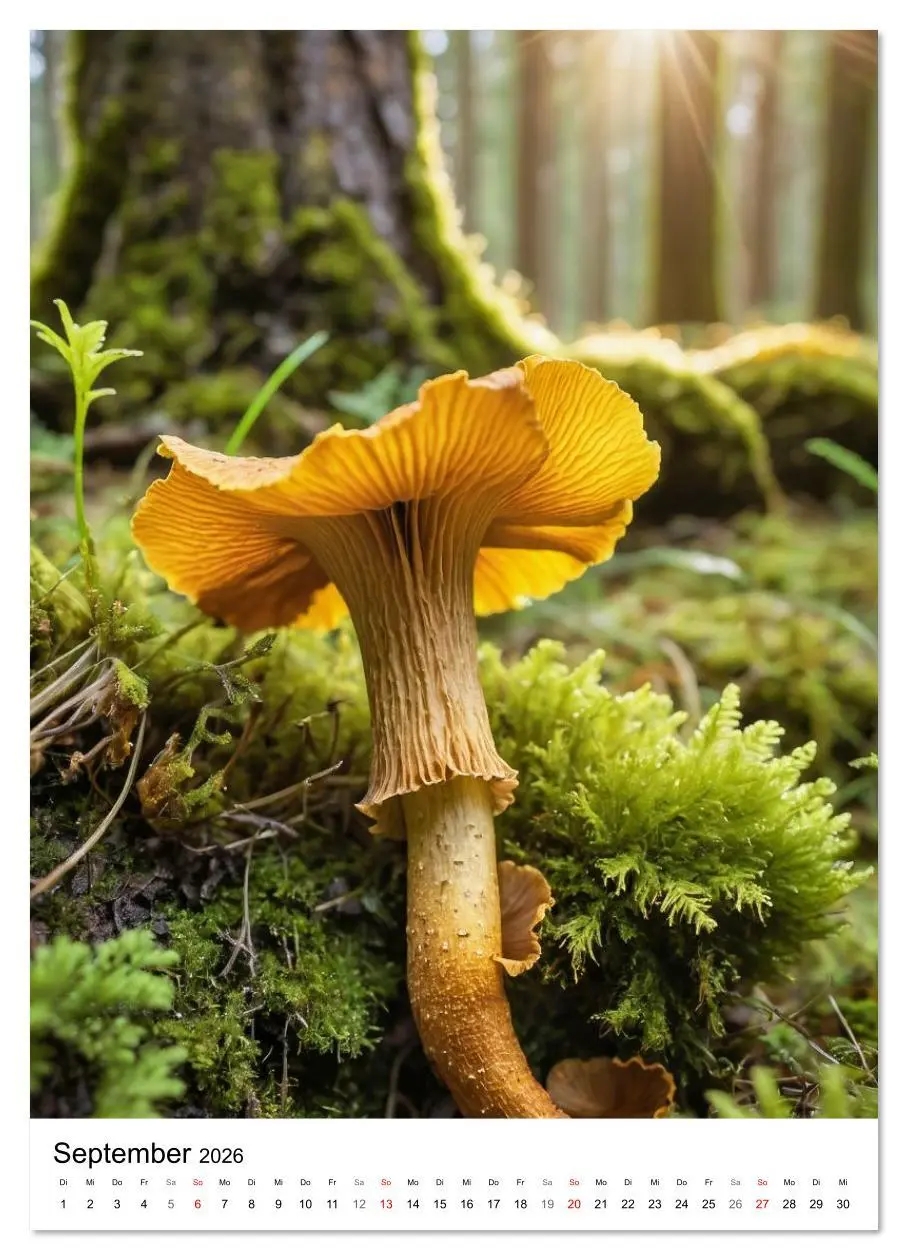 Bild: 9783516639490 | WILDE PILZE - Essbare, giftige und seltene Pilzarten (Wandkalender...