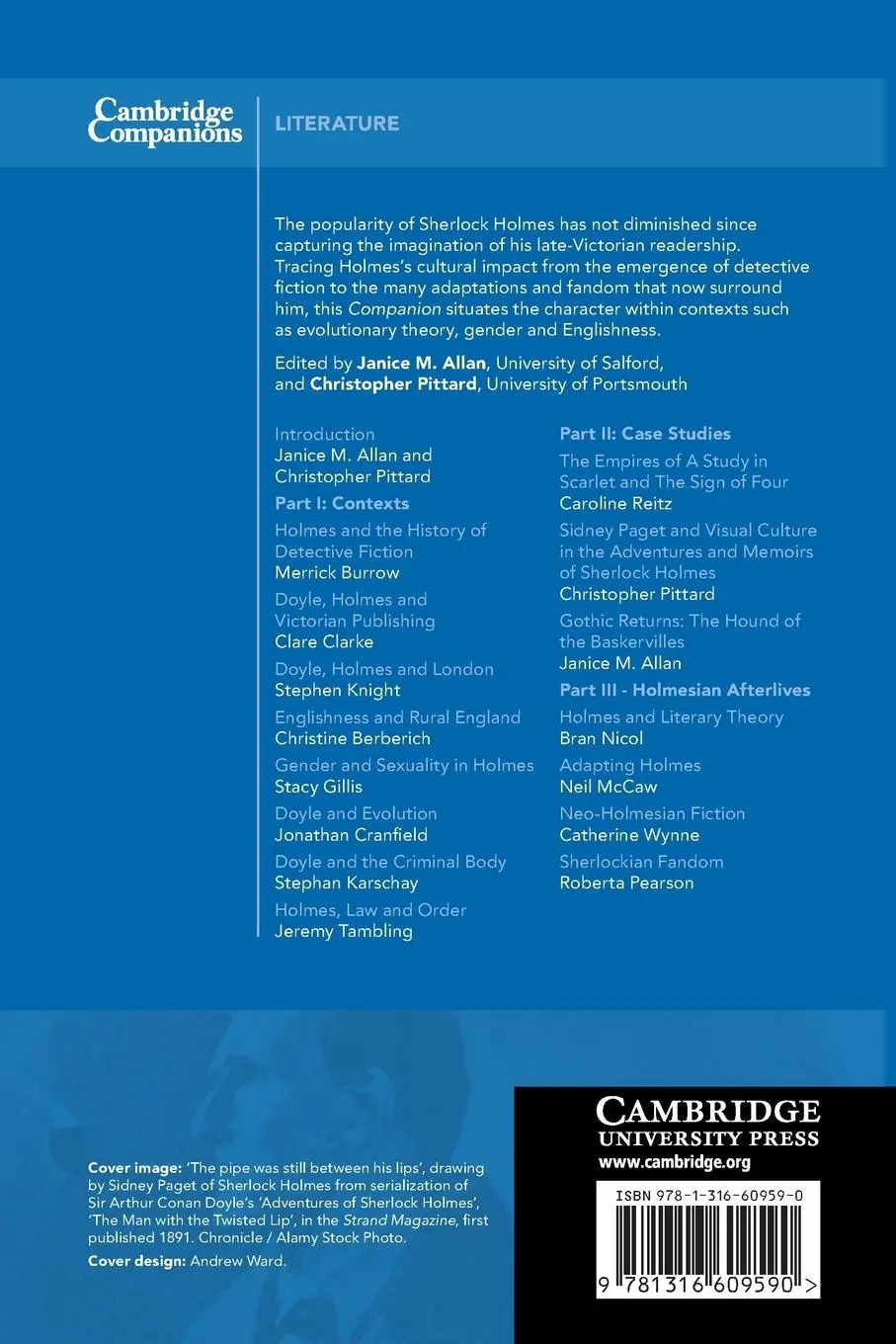 Rückseite: 9781316609590 | The Cambridge Companion to Sherlock Holmes | Janice M. Allan (u. a.)