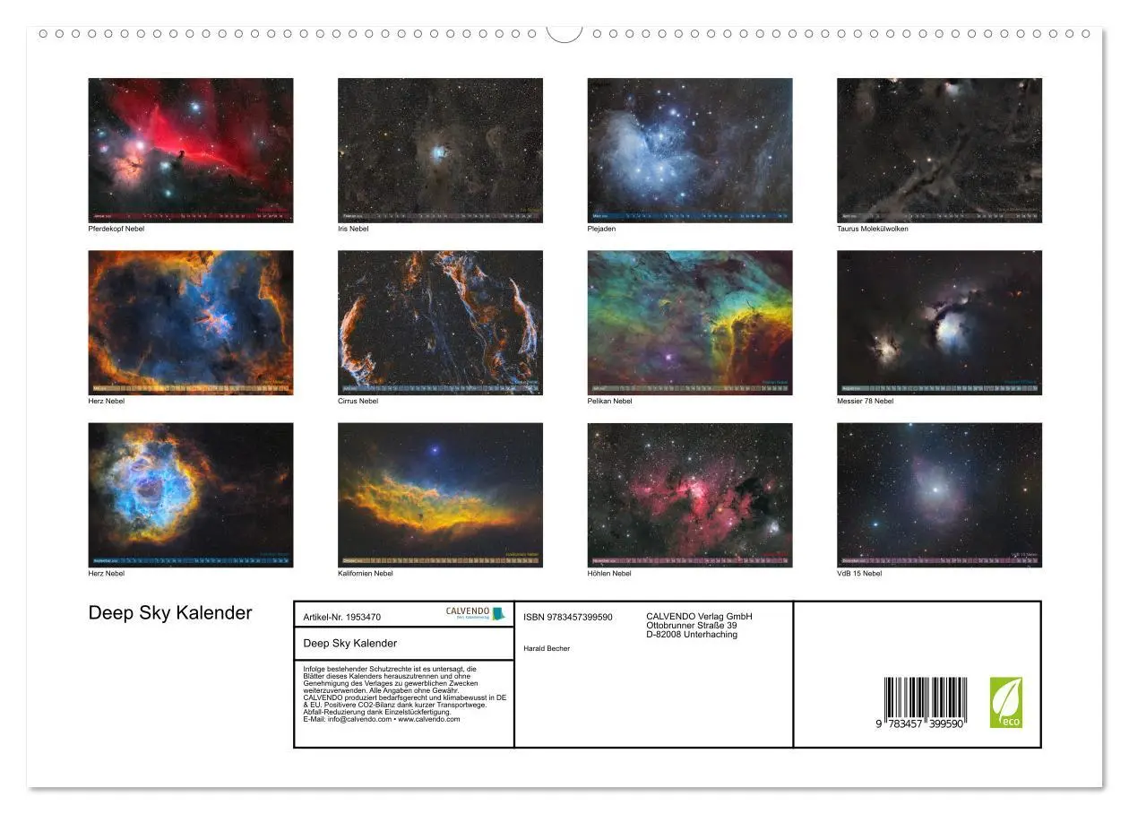 Bild: 9783457399590 | Deep Sky Kalender (hochwertiger Premium Wandkalender 2026 DIN A2...