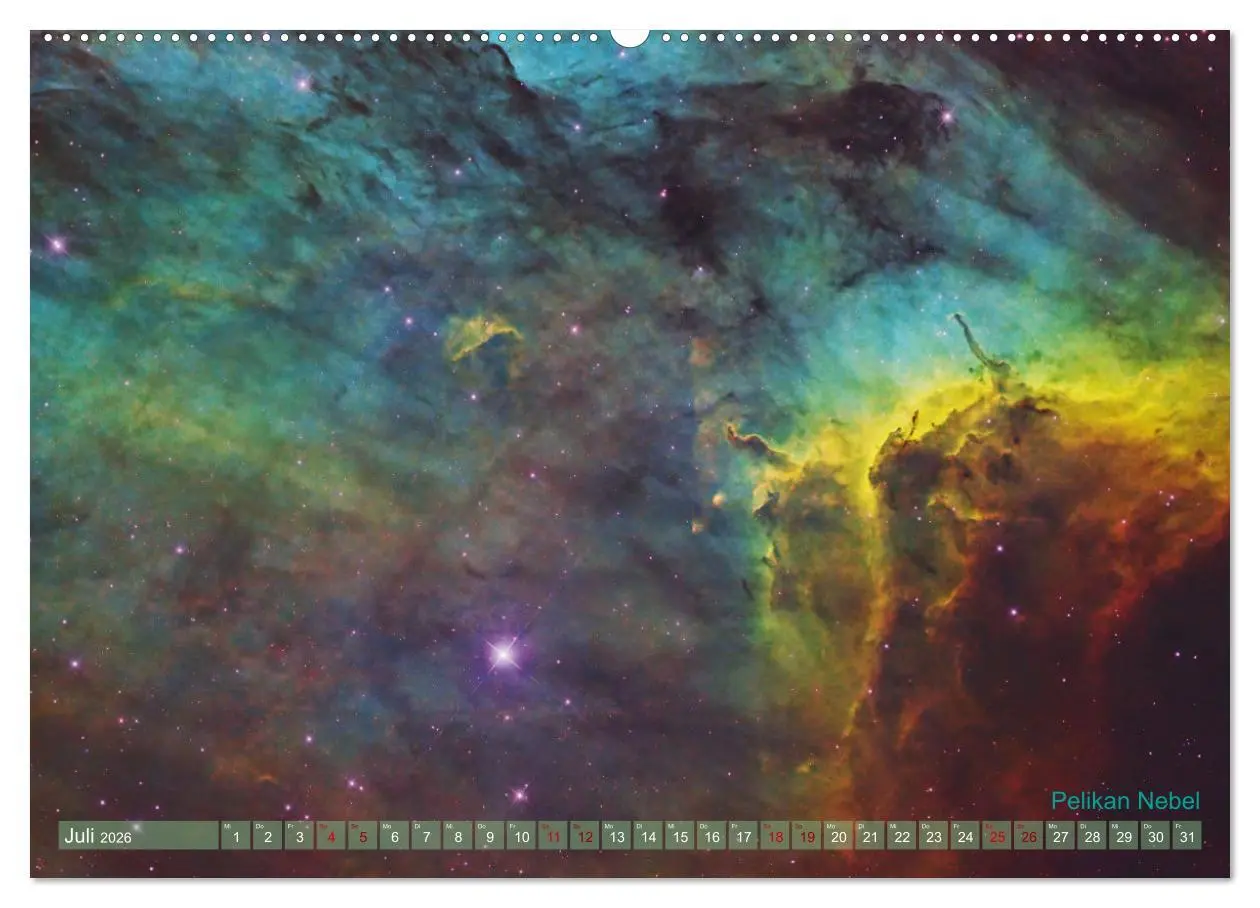 Bild: 9783457399590 | Deep Sky Kalender (hochwertiger Premium Wandkalender 2026 DIN A2...