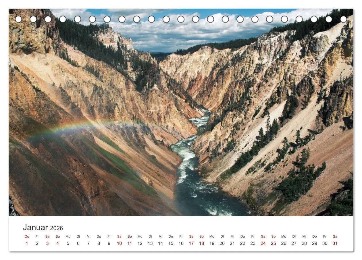 Bild: 9783457609590 | Yellowstone Nationalpark - Eine wundervolle Reise. (Tischkalender...