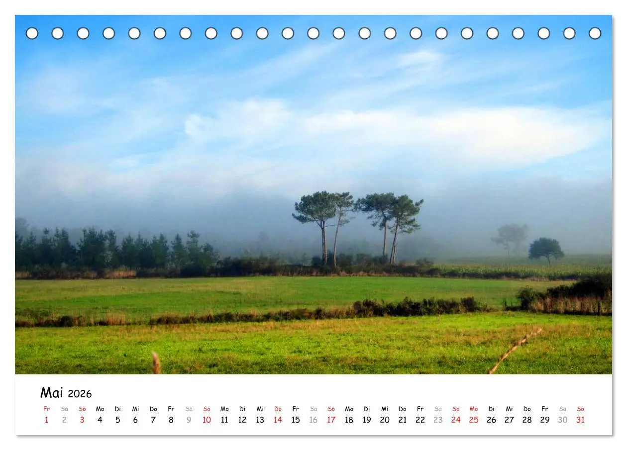 Bild: 9783516009590 | Jakobsweg - Camino Finisterre (Tischkalender 2026 DIN A5 quer),...