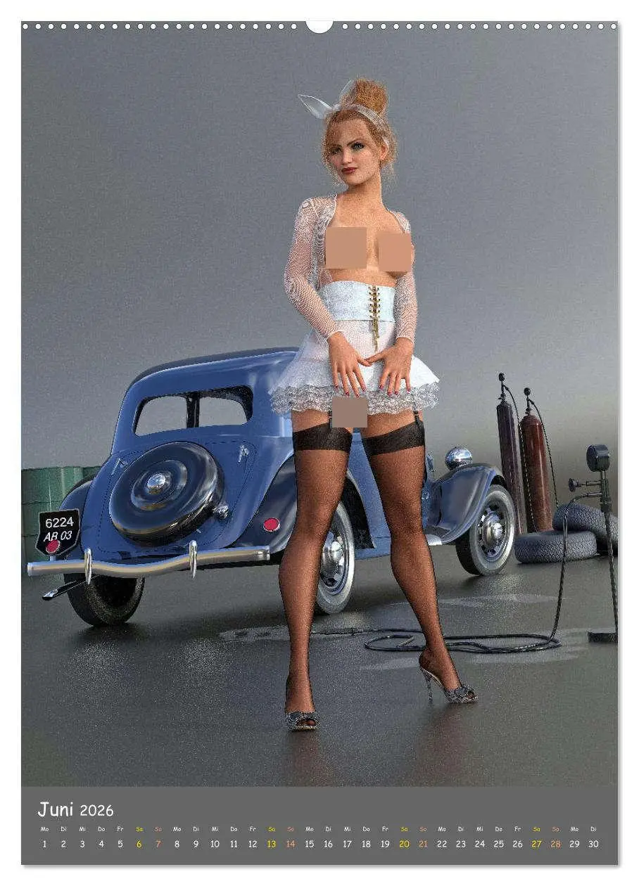 Bild: 9783516249590 | Werkstatt Bunnys (Wandkalender 2026 DIN A2 hoch), CALVENDO...