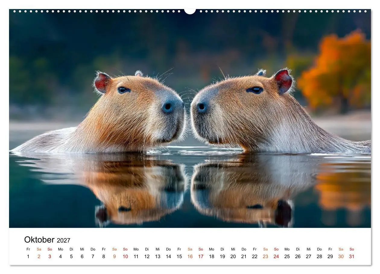 Bild: 9783516799590 | Capybara - die Ruhe als Lebensform (Wandkalender 2027 DIN A2 quer),...
