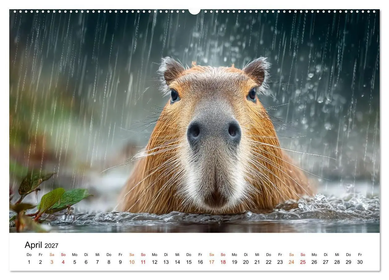 Bild: 9783516799590 | Capybara - die Ruhe als Lebensform (Wandkalender 2027 DIN A2 quer),...