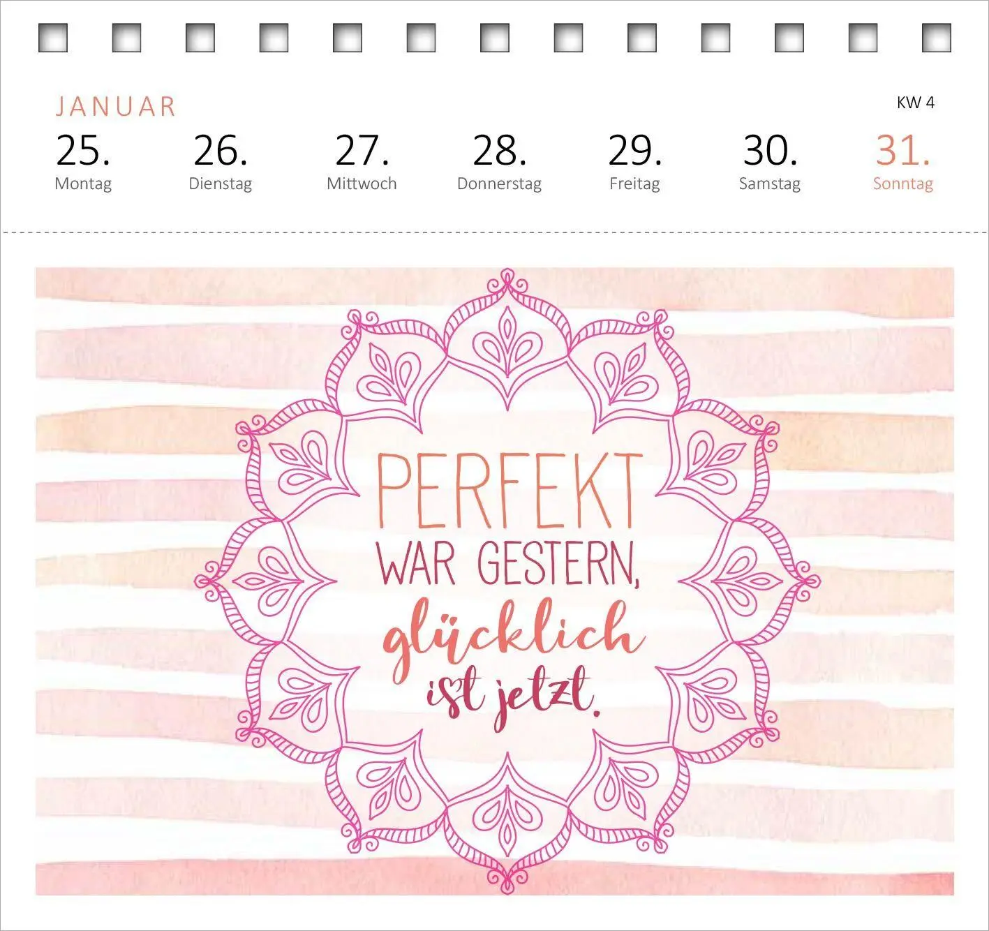 Bild: 4014489139690 | Postkartenkalender Glücksmantras 2027 | Kalender | Spiralaufsteller