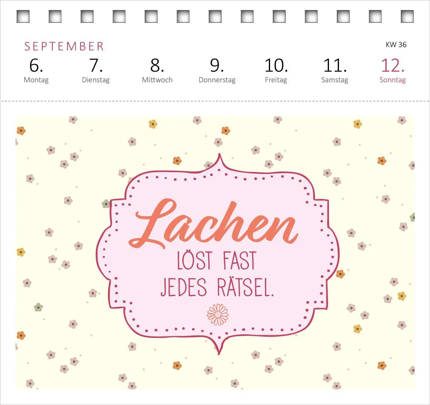 Bild: 4014489139690 | Postkartenkalender Glücksmantras 2027 | Kalender | Spiralaufsteller