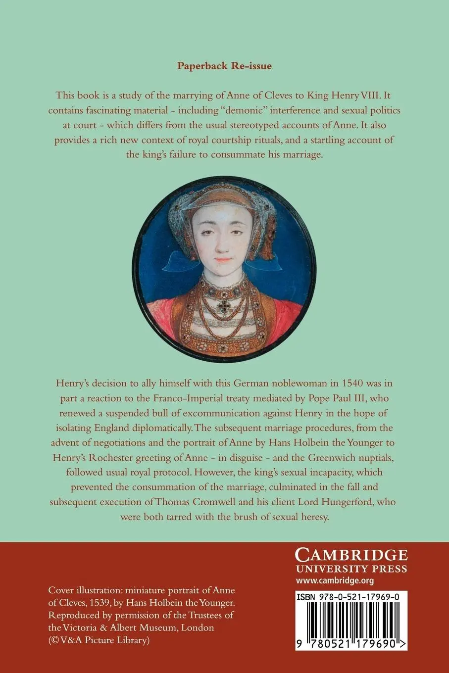 Rückseite: 9780521179690 | The Marrying of Anne of Cleves | Retha M. Warnicke | Taschenbuch