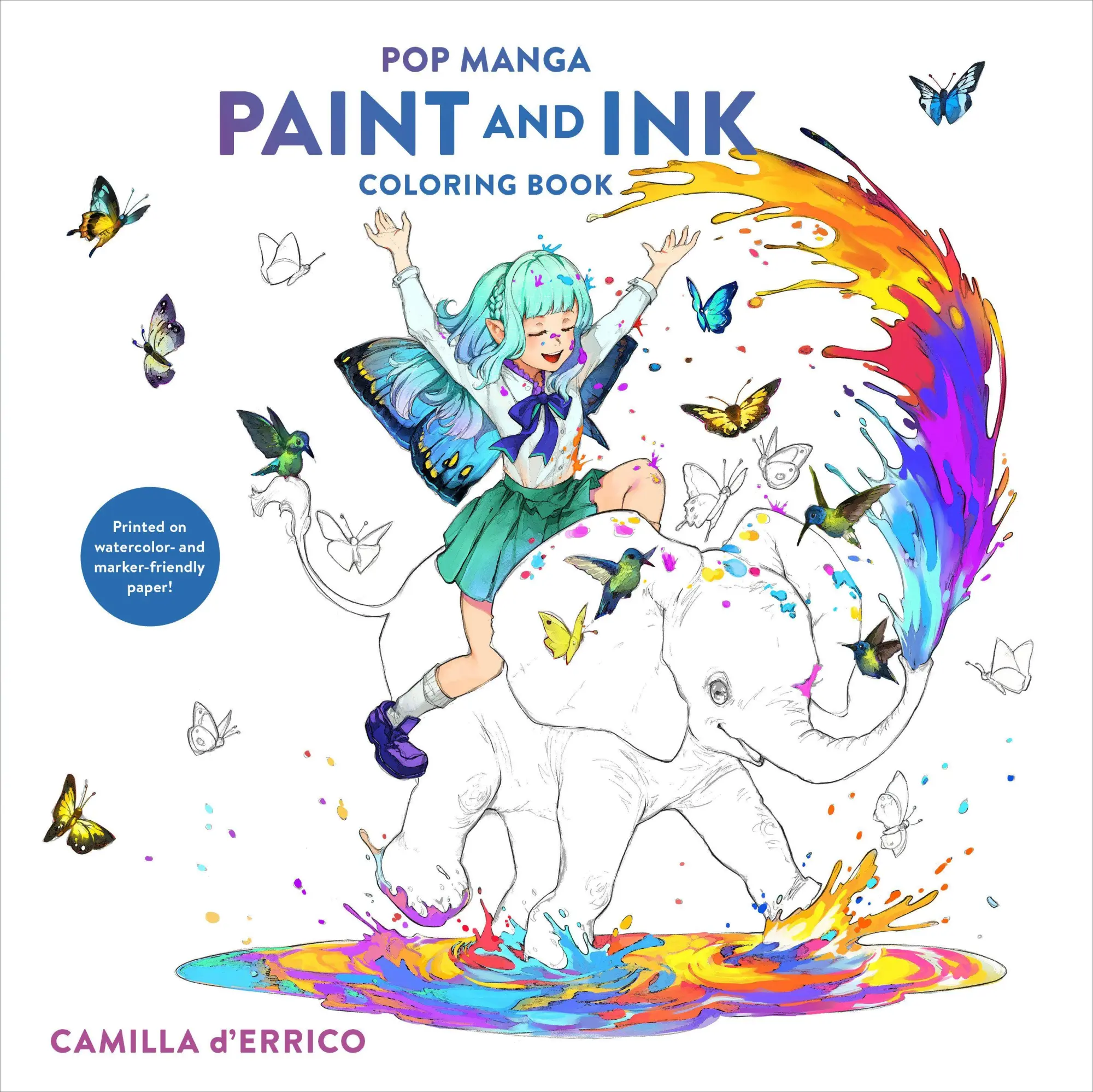 Cover: 9780593839690 | Pop Manga Paint and Ink Coloring Book | Camilla D'Errico | Taschenbuch
