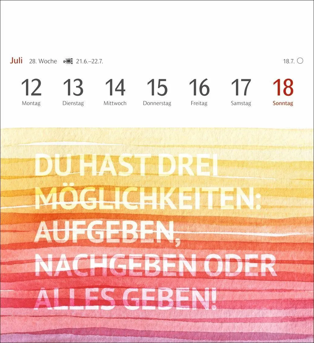 Bild: 9783840039690 | Positive-Sprüche-Kalender Postkartenkalender 2027 - mit 53 Postkarten