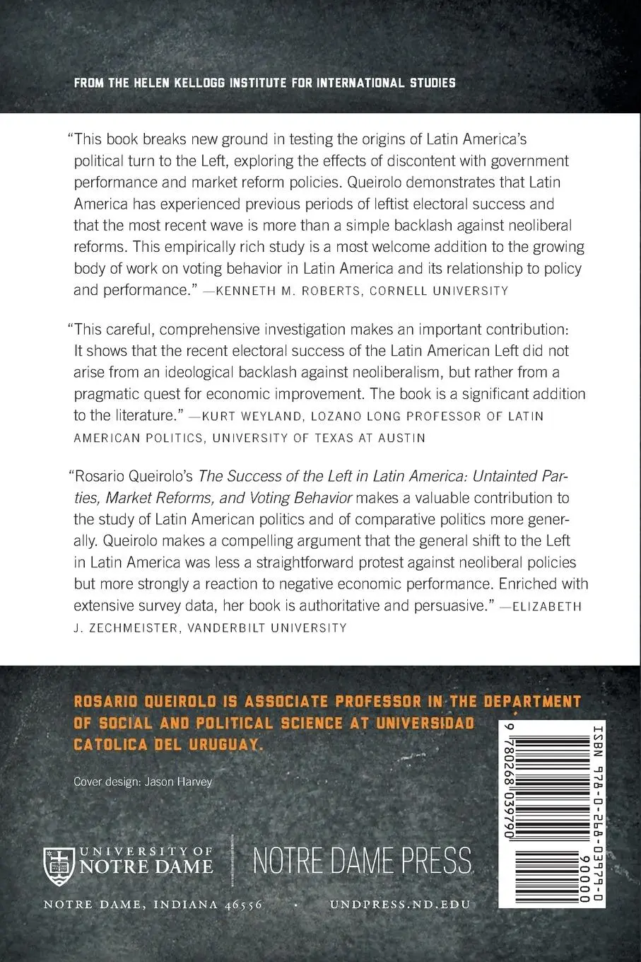 Rückseite: 9780268039790 | Success of the Left in Latin America | Rosario Queirolo | Taschenbuch