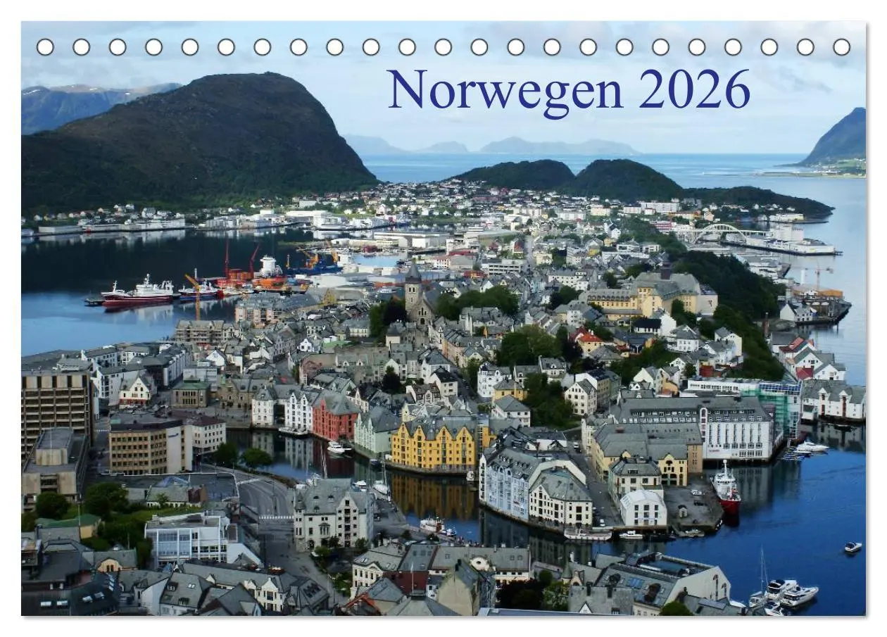 Cover: 9783516159790 | Norwegen 2026 (Tischkalender 2026 DIN A5 quer), CALVENDO...