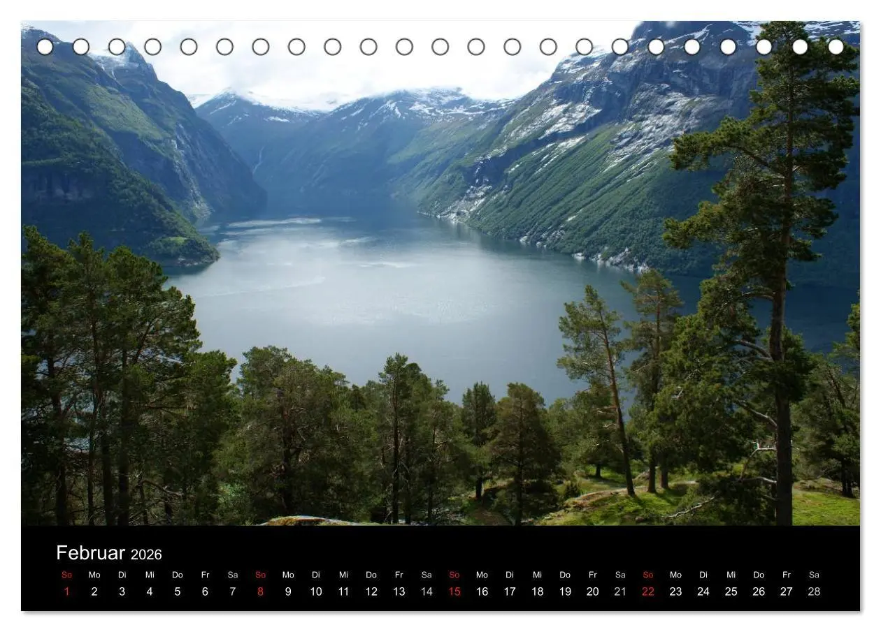Bild: 9783516159790 | Norwegen 2026 (Tischkalender 2026 DIN A5 quer), CALVENDO...