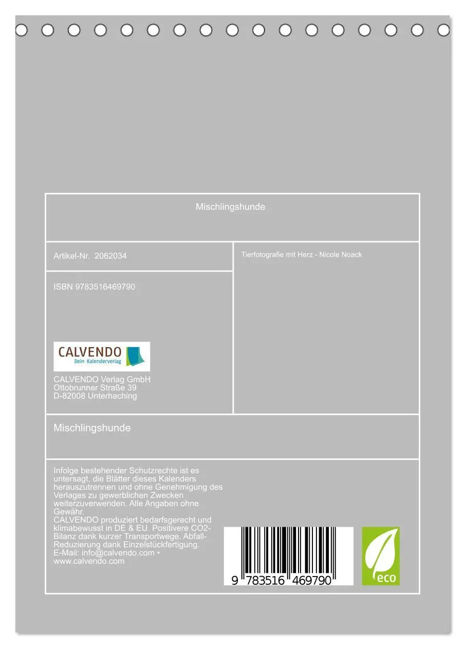 Bild: 9783516469790 | Mischlingshunde (Tischkalender 2026 DIN A5 hoch), CALVENDO...
