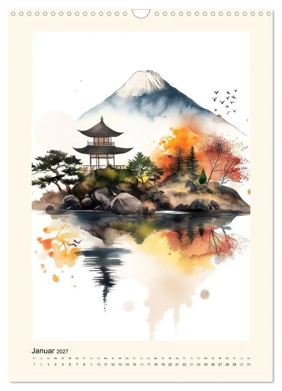 Bild: 9783569009790 | Japan - Momente der Stille (Wandkalender 2027 DIN A3 hoch),...