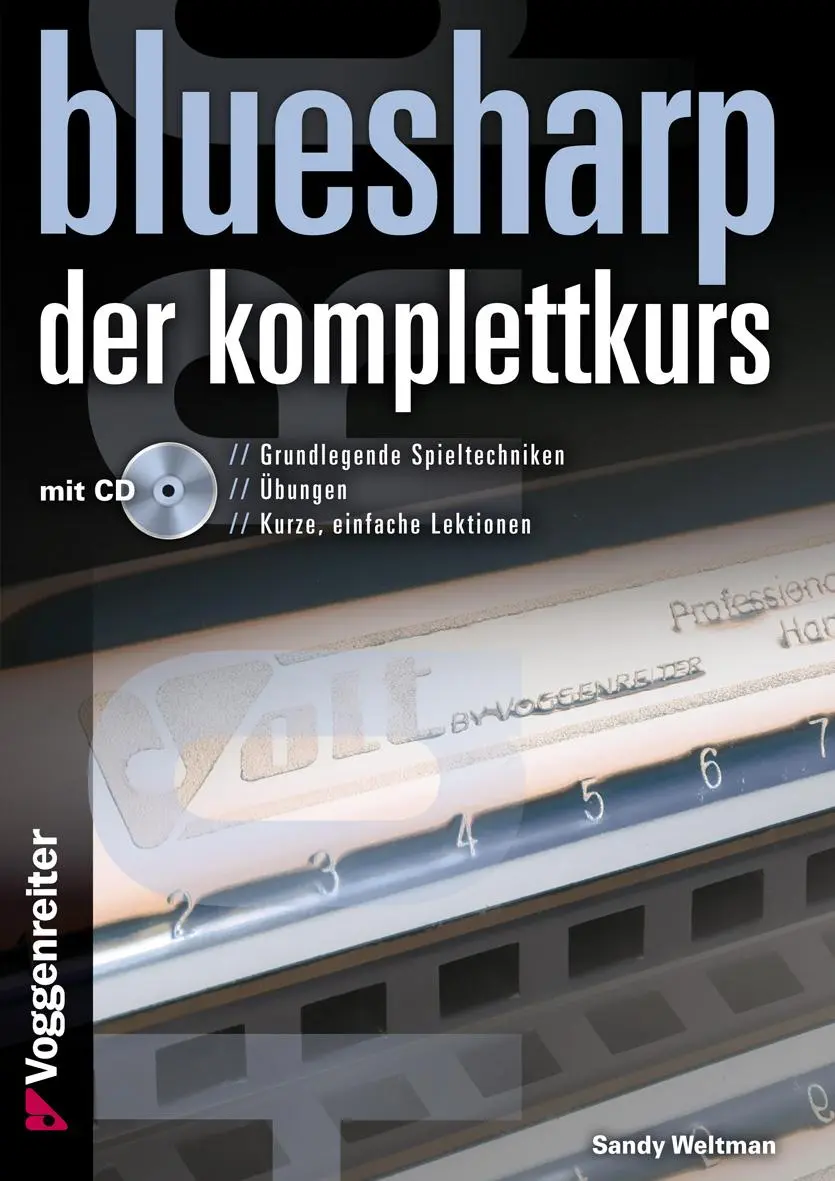 Cover: 9783802409790 | Bluesharp - Der Komplettkurs (CD) | Sandy Weltman | Buch | 224 S.
