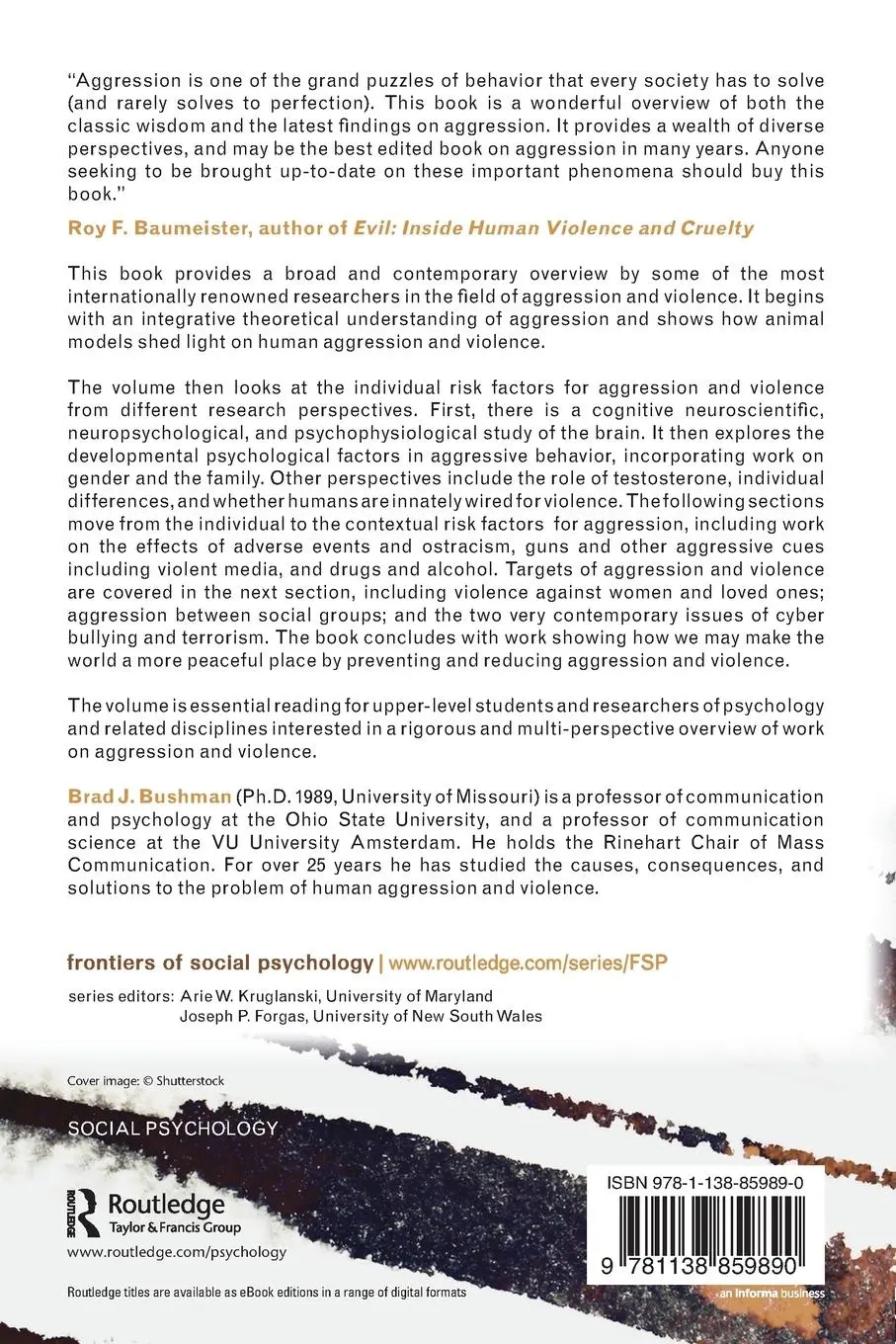 Rückseite: 9781138859890 | Aggression and Violence | A Social Psychological Perspective | Bushman