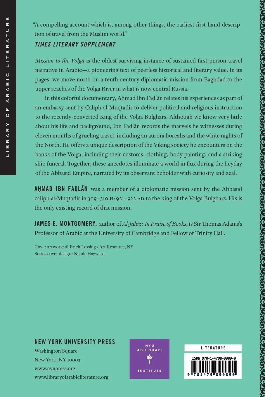 Rückseite: 9781479899890 | Mission to the Volga | Ahmad Ibn Fadlan | Taschenbuch | Englisch