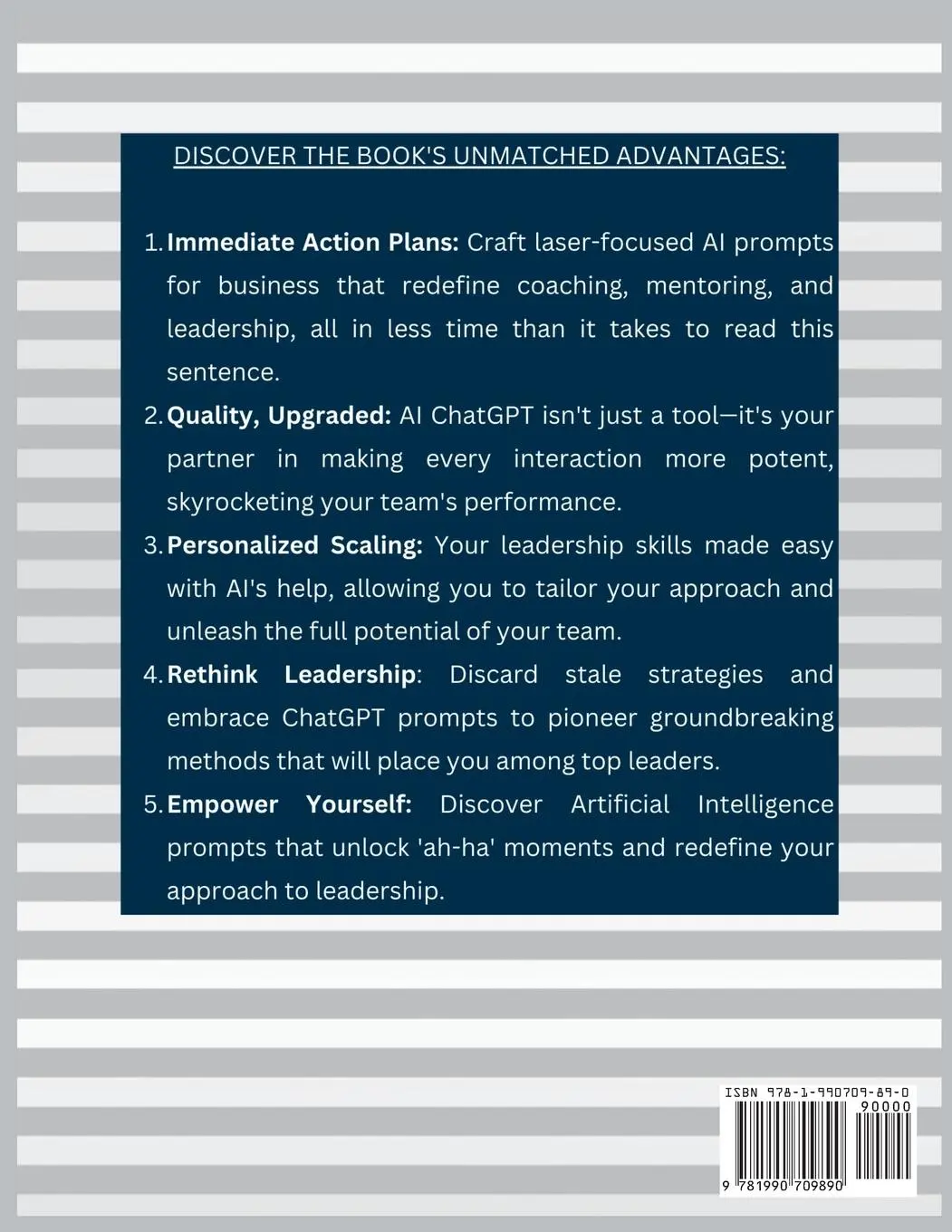 Rückseite: 9781990709890 | The AI Leadership Edge via ChatGPT, Copilot &amp; Gemini with 111...