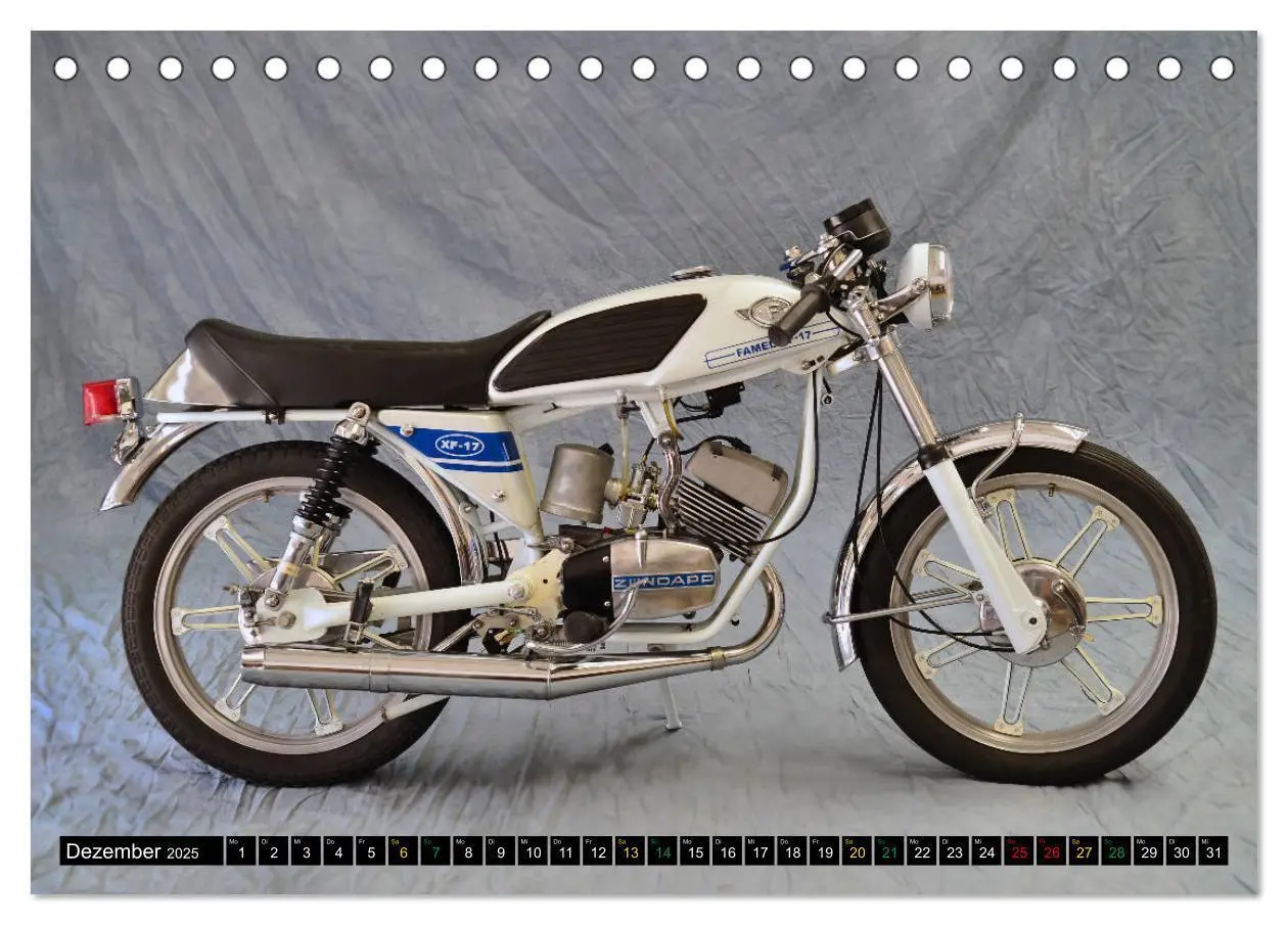 Bild: 9783435109890 | Mein Moped Kalender (Tischkalender 2025 DIN A5 quer), CALVENDO...