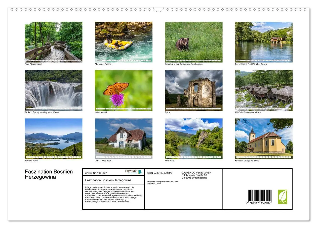 Bild: 9783457509890 | Faszination Bosnien-Herzegowina (hochwertiger Premium Wandkalender...