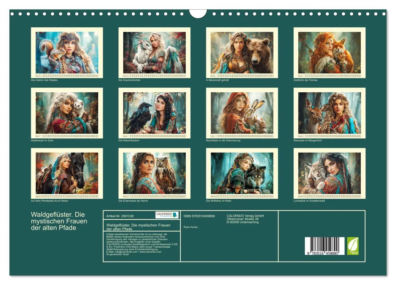 Bild: 9783516459890 | Waldgeflüster. Die mystischen Frauen der alten Pfade (Wandkalender...