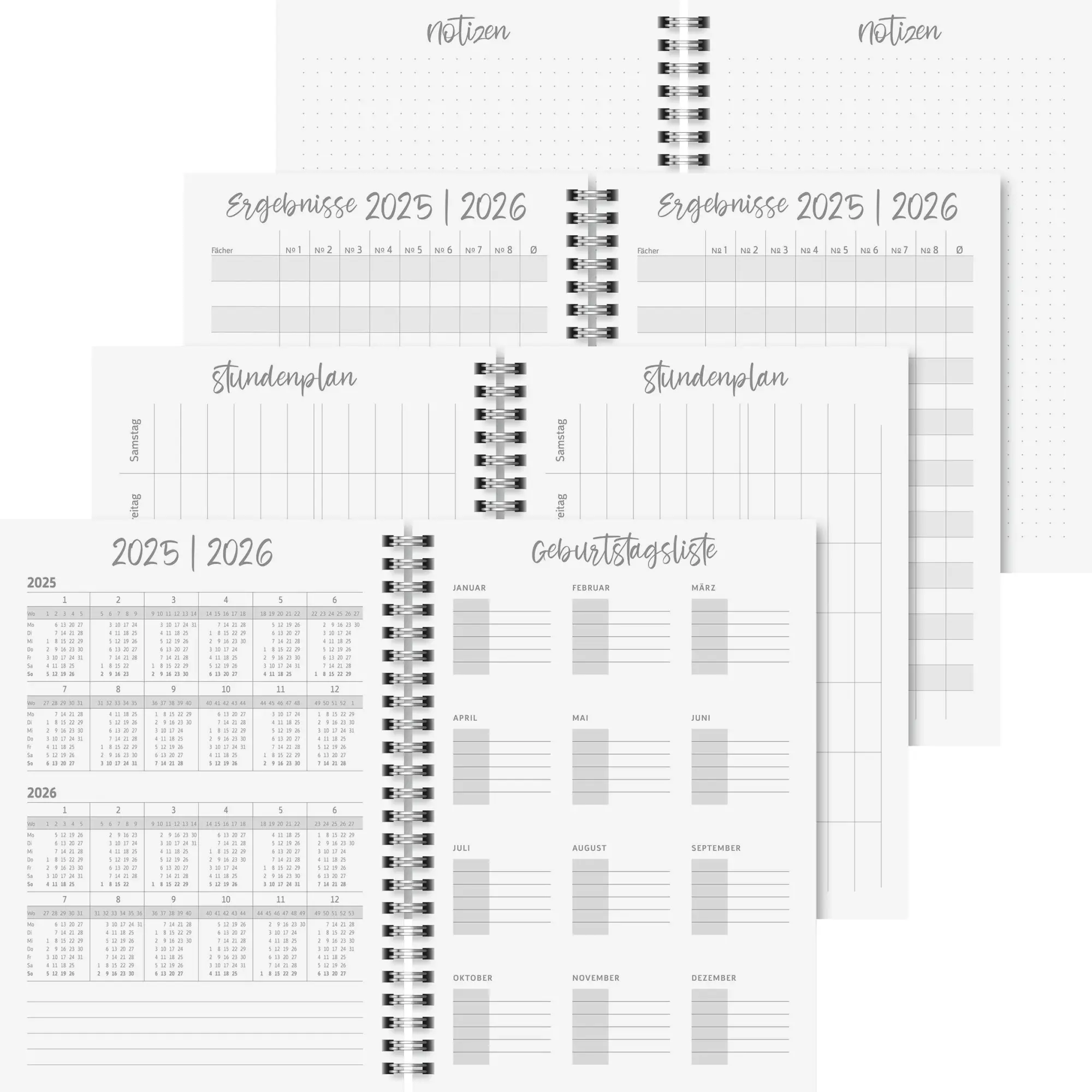 Bild: 4061947139990 | BRUNNEN Schülerkalender Style (2025/2026) "Butterfly", 2 Seiten = 1...