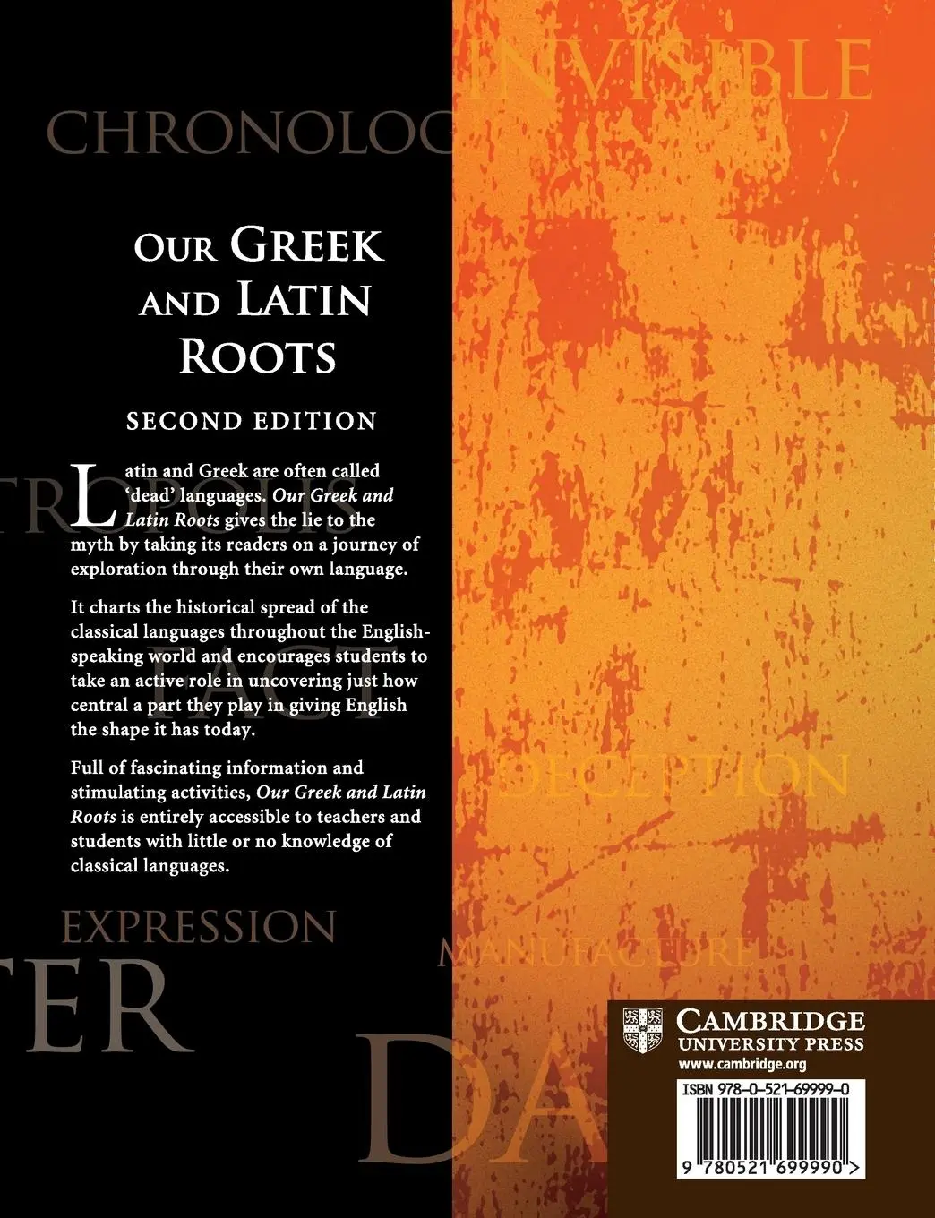 Rückseite: 9780521699990 | Our Greek and Latin Roots | James Morwood | Taschenbuch | Englisch