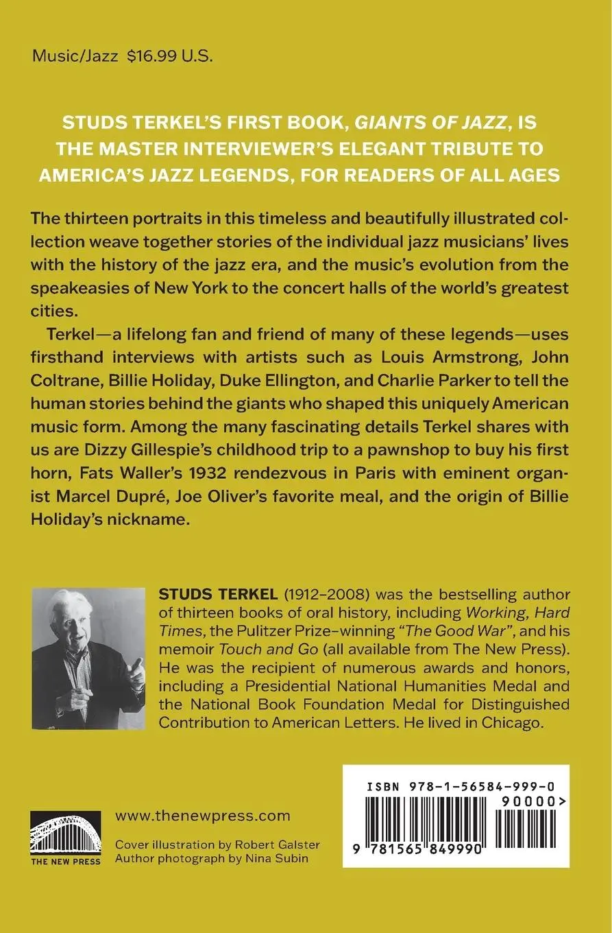 Rückseite: 9781565849990 | Giants of Jazz | Studs Terkel | Taschenbuch | Englisch | 2006