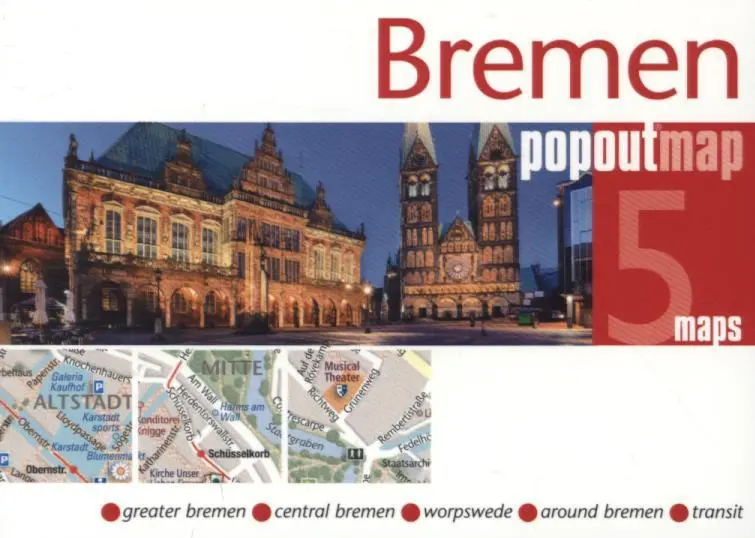 Cover: 9781845879990 | Bremen PopOut Map, 5 maps | (Land-)Karte | Colour print | Englisch