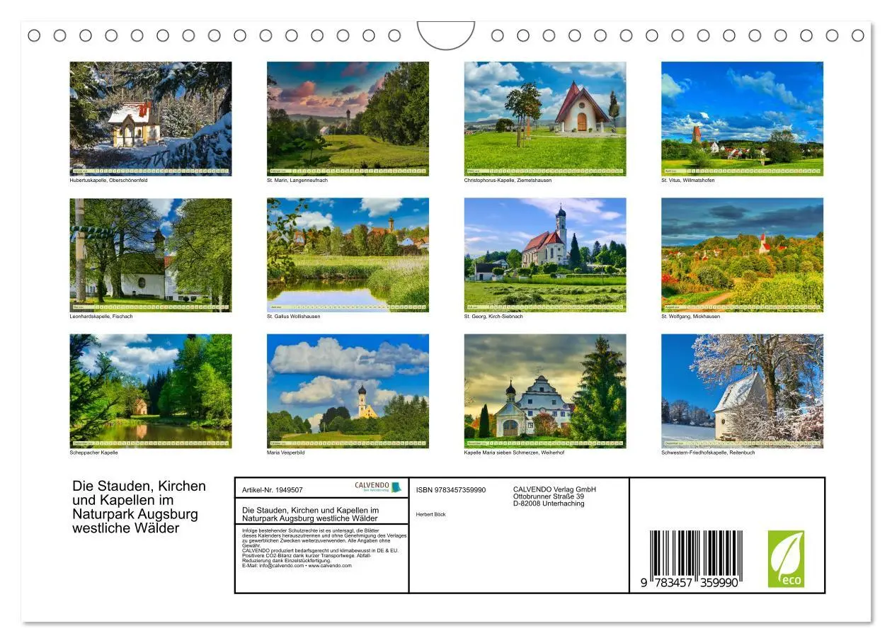 Bild: 9783457359990 | Die Stauden, Kirchen und Kapellen im Naturpark Augsburg westliche...