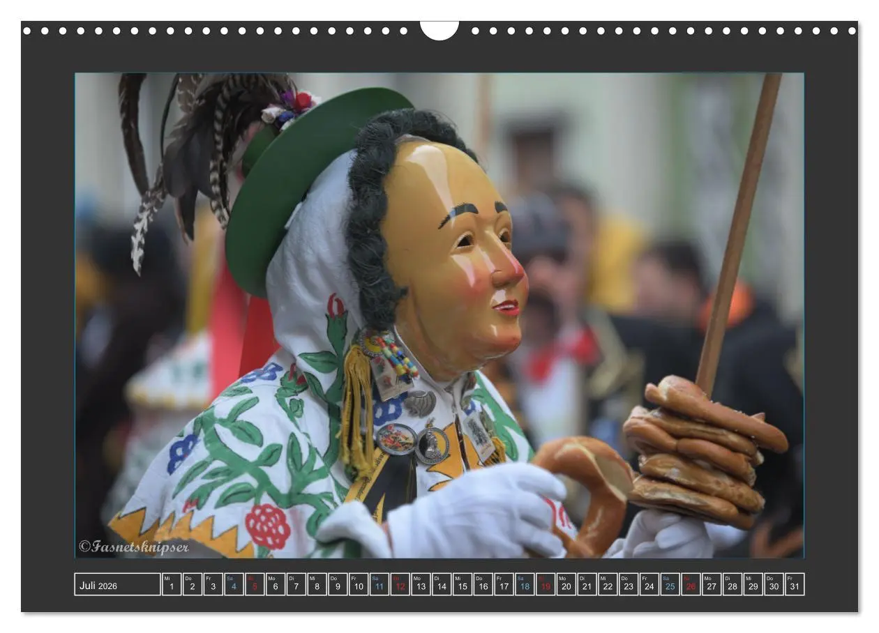 Bild: 9783457669990 | Narrentag Viererbund 2026 (Wandkalender 2026 DIN A3 quer), CALVENDO...