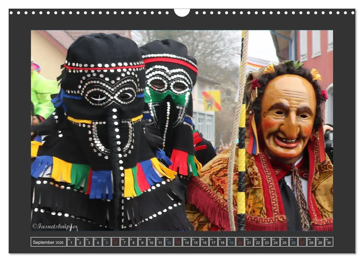 Bild: 9783457669990 | Narrentag Viererbund 2026 (Wandkalender 2026 DIN A3 quer), CALVENDO...