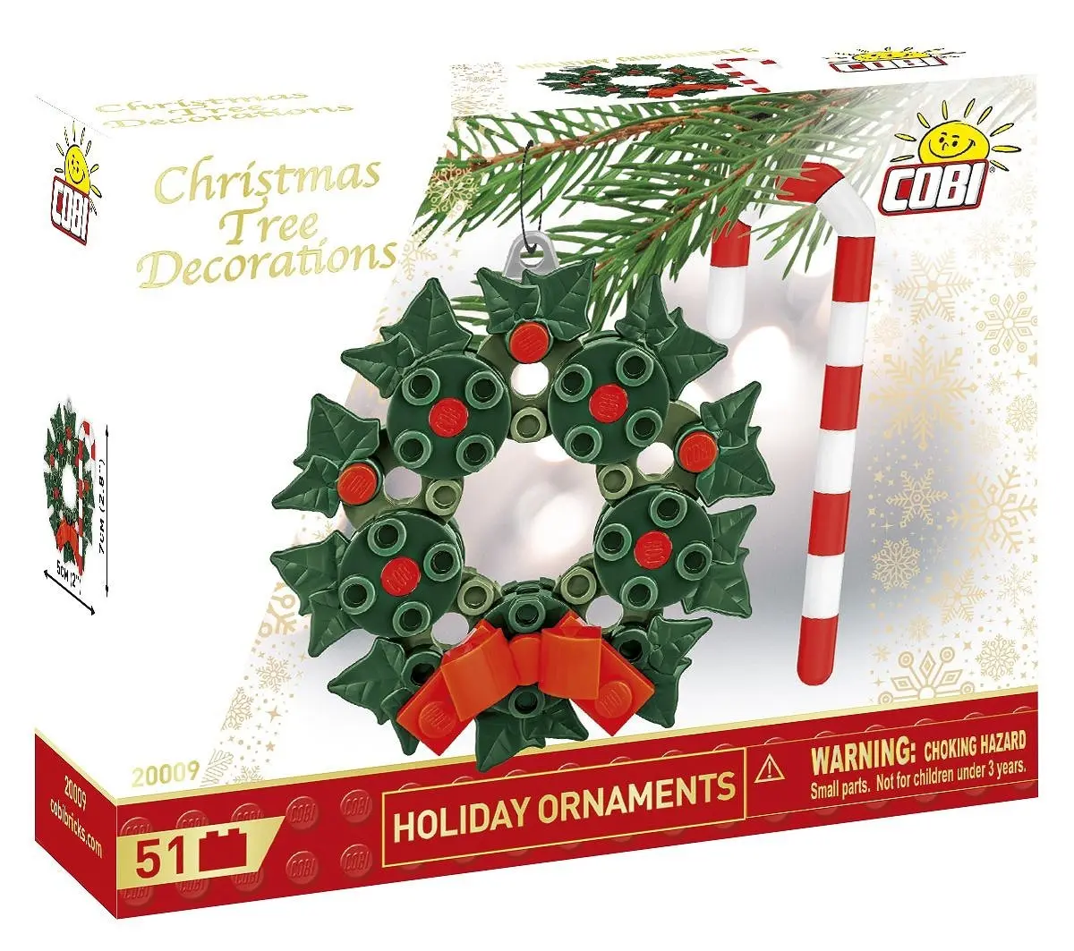 Cover: 5902251200091 | COBI 20011 - Christbaumschmuck - Feiertagsornamente, Bausatz, 51...