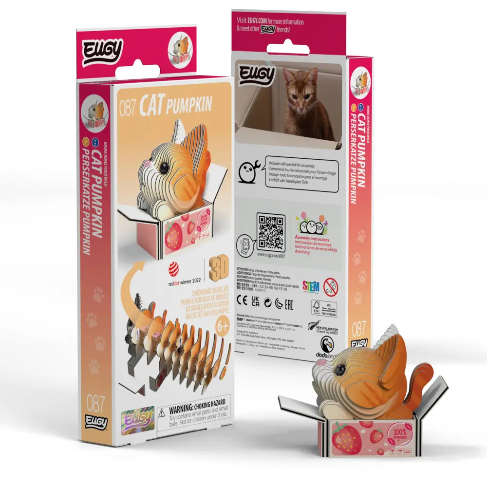 Cover: 9421036940091 | EUGY - 3D Bastelset Perserkatze Pumpkin | Kit (Bastelset) | In Karton