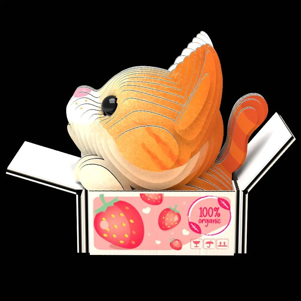 Bild: 9421036940091 | EUGY - 3D Bastelset Perserkatze Pumpkin | Kit (Bastelset) | In Karton