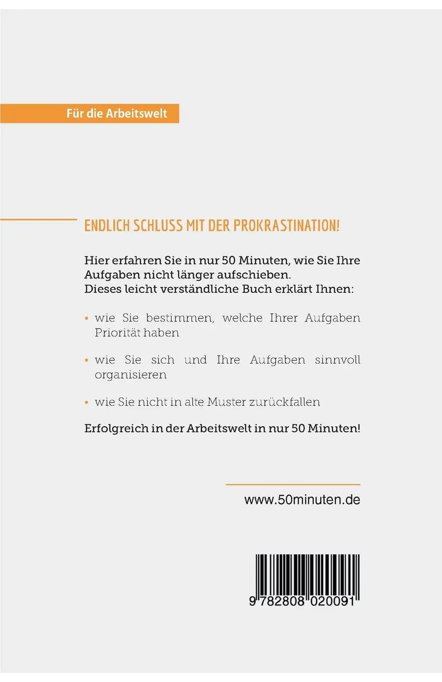Rückseite: 9782808020091 | Nie wieder aufschieben | Hélène Nguyen Gateff | Taschenbuch | Coaching